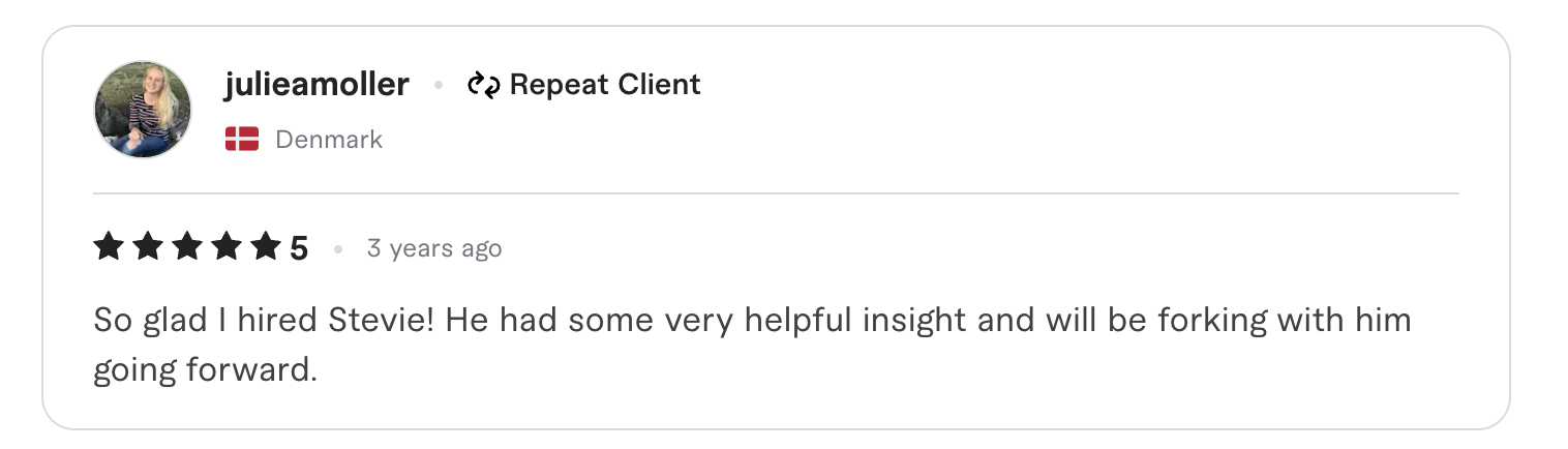 Client review